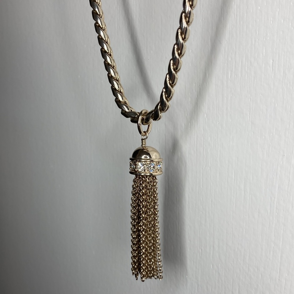 Ann Taylor Long, rounded Chain with Chain Tassel
